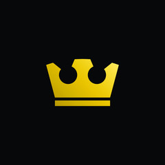 Simple Modern Royal Crown Icon Logo Symbols for Luxury Badges Card Invitations Decoration Element
