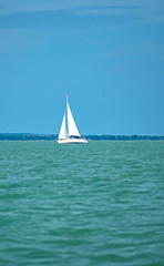 Obraz premium Sailboat on lake Balaton 