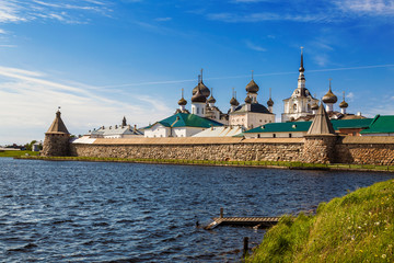 Spaso-Preobrazhensky the Solovetsky Stavropegial monastery on Bolshoy Solovetsky island in the White sea. Arkhangelsk region, Russia