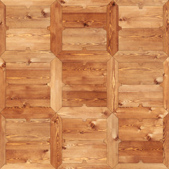 Classic pattern parquet of natural wood seamless texture