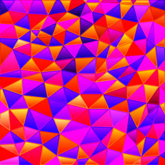 abstract vector stained-glass triangle mosaic background