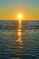 Fototapeta premium Tramonto sul mare.