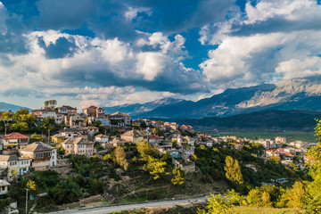 Historical UNESCO protected town of Gjirocaster , Southern Albania