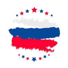 Happy Russia Day template banner for tex
