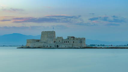 Naklejka premium Bourtzi castle in Nafplio, Peloponnese