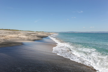 Beautiful Beach And Incredible Sea In Pomorie, Bulgaria.