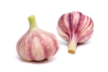 Obraz premium Garlic isolated on white background