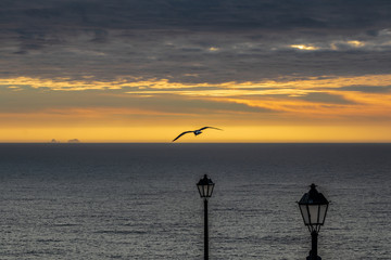 sunset on beach