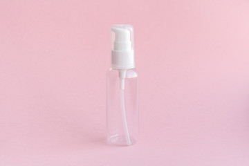 Empty jar for use on a travel.