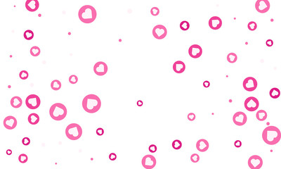 Social Network marketing like and heart icon 