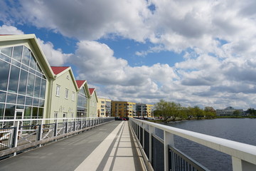 Obraz premium bridge over the river in Sweden