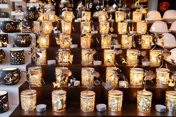 Decorated advent candles