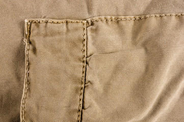 clothing items washed cotton fabric texture with seams
