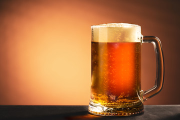 Beer mug and space for text