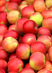 Heap apple of red apple fruit
