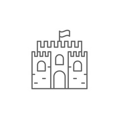 history, castle, fortress outline icon