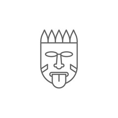 history, Aztec, Mexican outline icon