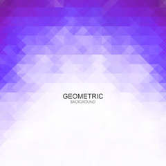  Abstract geometric blue triangles vector background