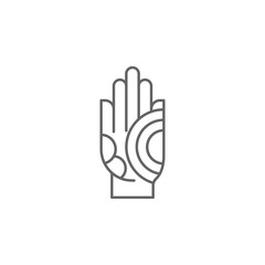 Diwali, hand, ornament, henna icon. Element of Diwali icon. Thin line icon for website design and development, app development. Premium icon