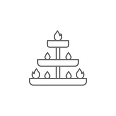 Diwali, fire, cultures icon. Element of Diwali icon. Thin line icon for website design and development, app development. Premium icon