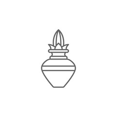 Diwali, plant, flower icon. Element of Diwali icon. Thin line icon for website design and development, app development. Premium icon