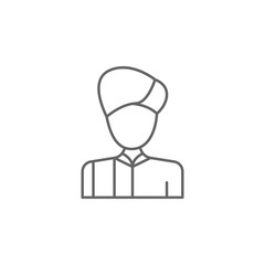 Diwali, man, Indian icon. Element of Diwali icon. Thin line icon for website design and development, app development. Premium icon