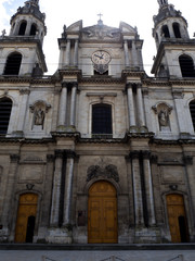Fototapeta na wymiar Front view of Cathedral in Nancy - France