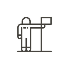 Astronaut icon - Vector. Spage concept vector illustration.