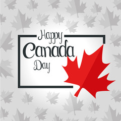 canada leaf to happy celebration holiday