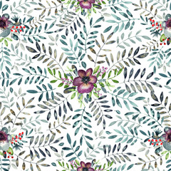 ornate pansy pattern