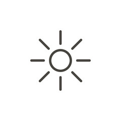 Sun icon - Vector. Spage concept vector illustration.