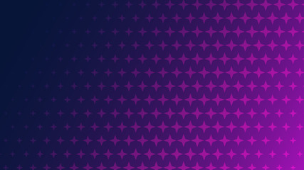 Abstract halftone background of small symbols in purple colors