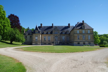 Fototapeta na wymiar Castle of Boran Sur Oise near Paris in France, Europe