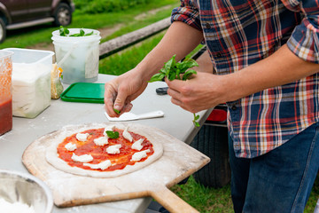 Homemade Pizza at Farm