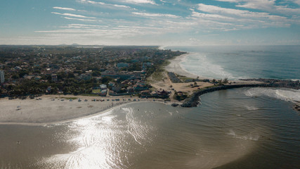 aerial view of saquarema beach, capital of surfing