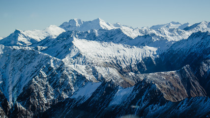 Fototapeta na wymiar icy mountain peaks