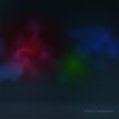 Abstract dark full color background glowing multicolored smoke. Vector illustration