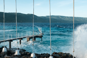 jetty big waves