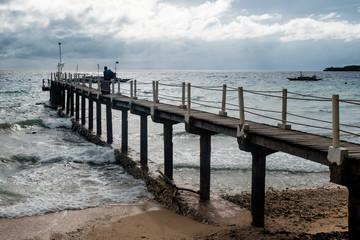 Fototapeta premium pier on the beach