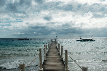 Fototapeta premium pier on the beach