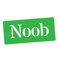 NOOB stamp on white background
