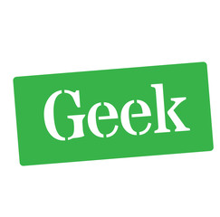 GEEK stamp on white background
