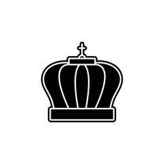 Mardi gras,crown icon. Simple glyph, flat vector of Mardi Gras icons for UI and UX, website or mobile application