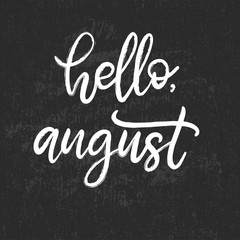 Handwritten name of month for calendar