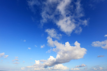 沖縄上空のさわやかな空