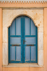 Doors and Streets of Santorini Island in Greece, Shot in Thira, the capital city