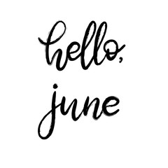 Handwritten name of month for calendar