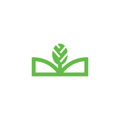 Mountain with tree logo design