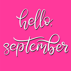 Handwritten name of month for calendar