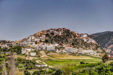 Obraz premium Hilltop town of Volubilis in Morocco